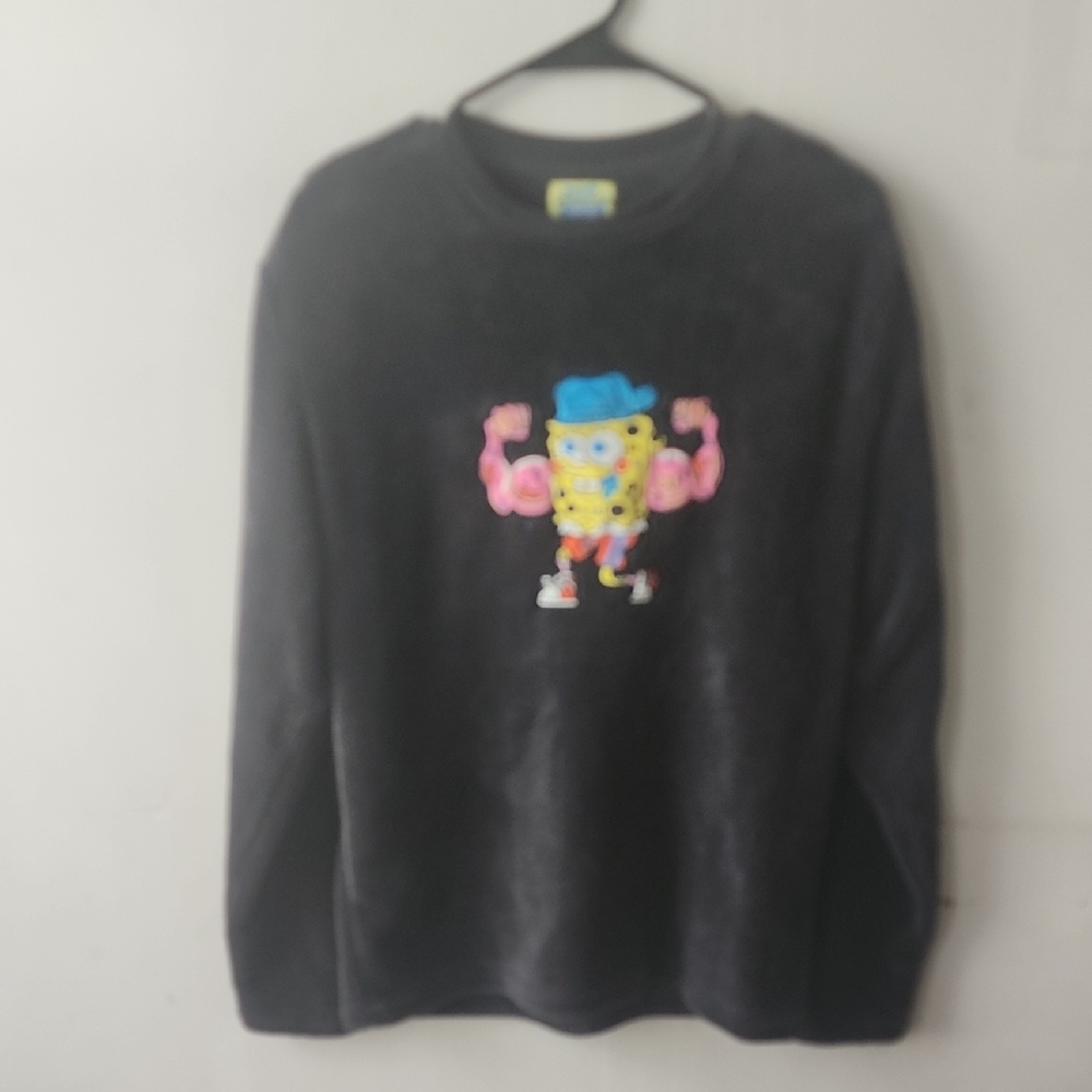 SpongeBob SquarePants Black Crewneck Sweater